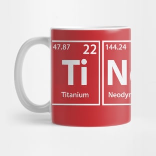 Tinder (Ti-Nd-Er) Periodic Elements Spelling Mug